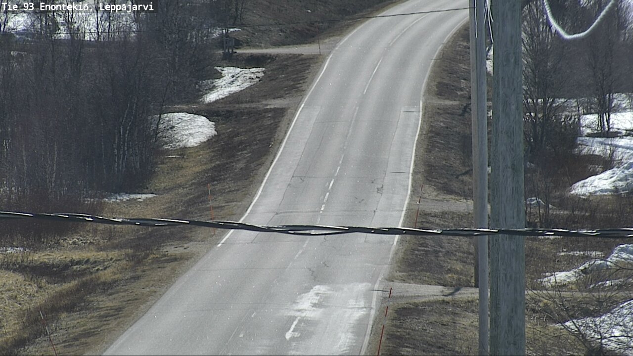 Weather Camera Image Road 93 Enontekiö, Leppäjärvi, Enontekiö, Lappi
