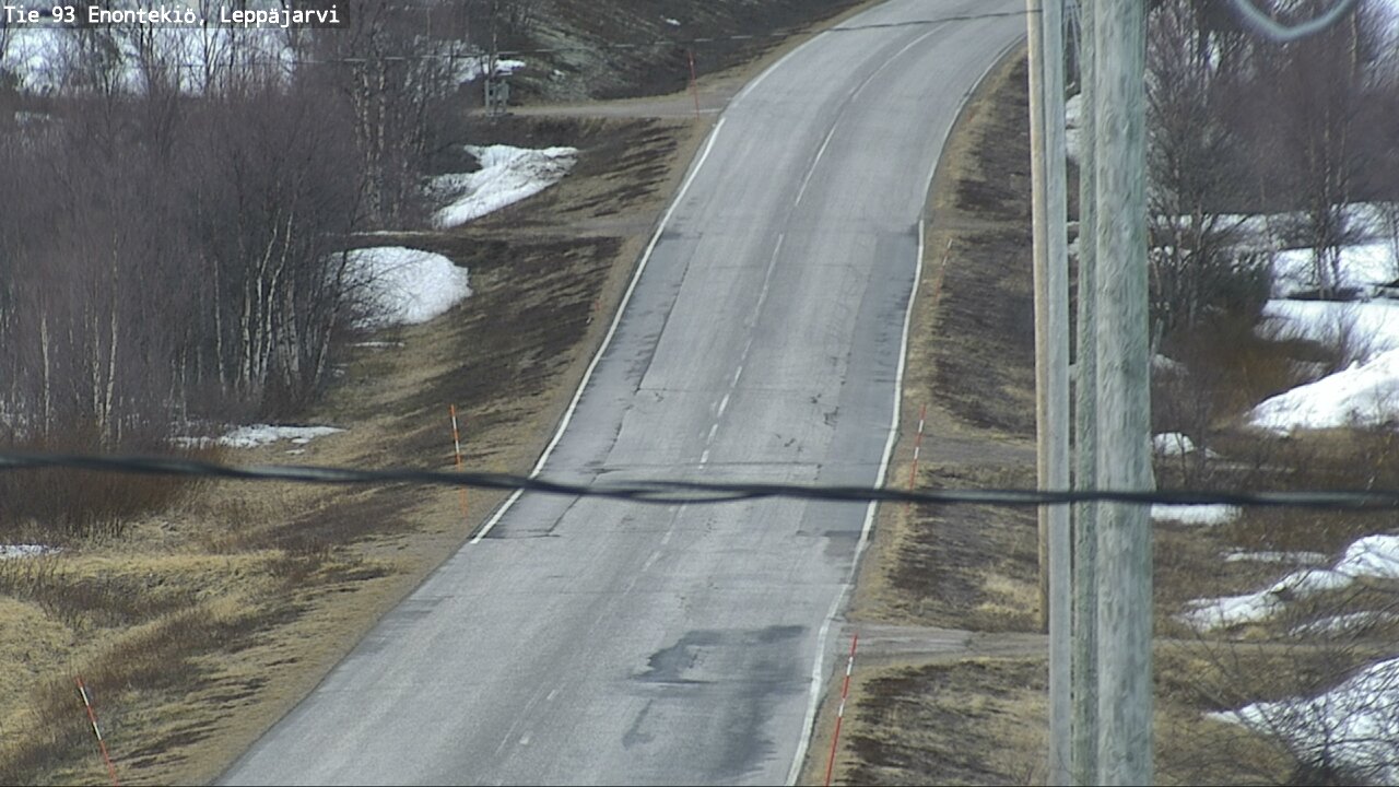 Weather Camera Image Road 93 Enontekiö, Leppäjärvi, Enontekiö, Lappi