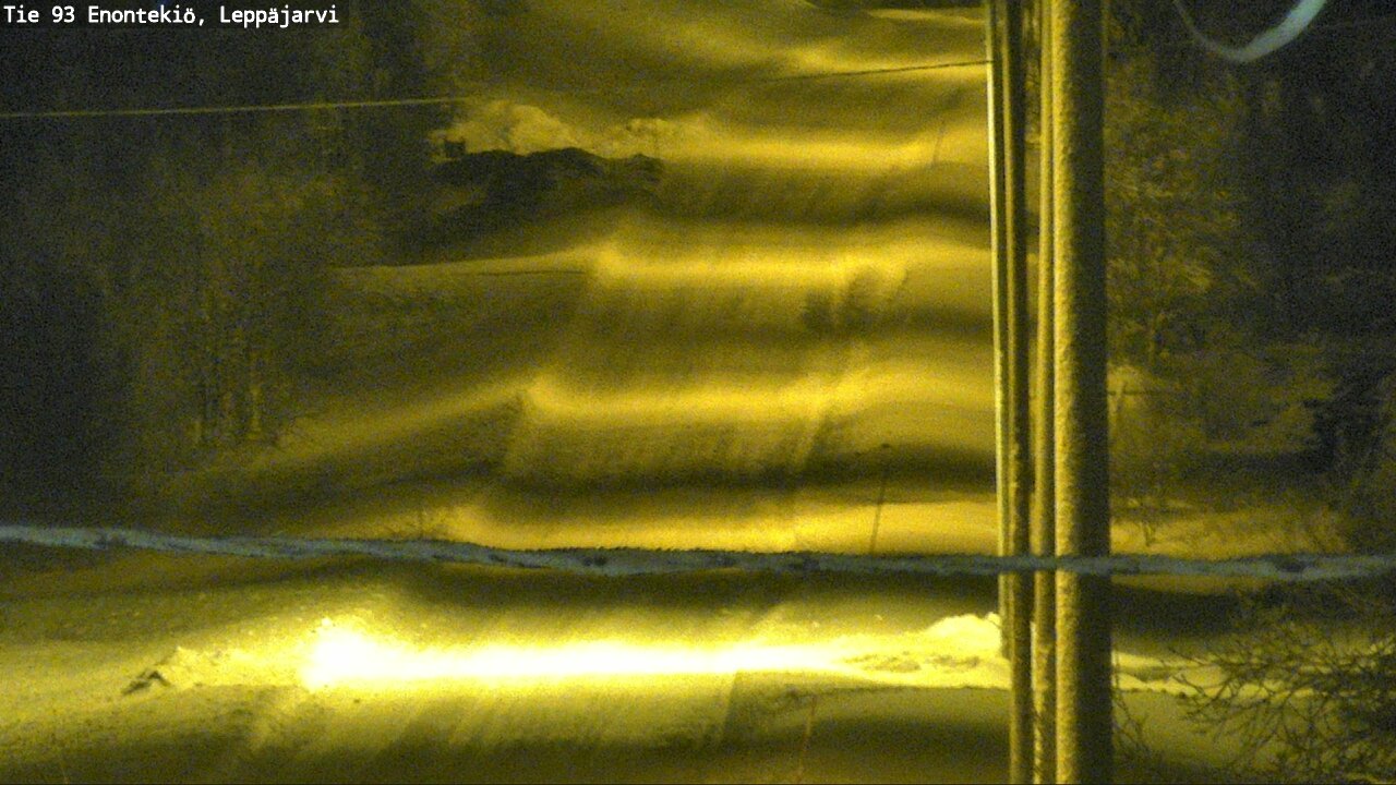 Weather Camera Image Väg 93 Enontekis, Leppäjärvi, Enontekiö, Lappi
