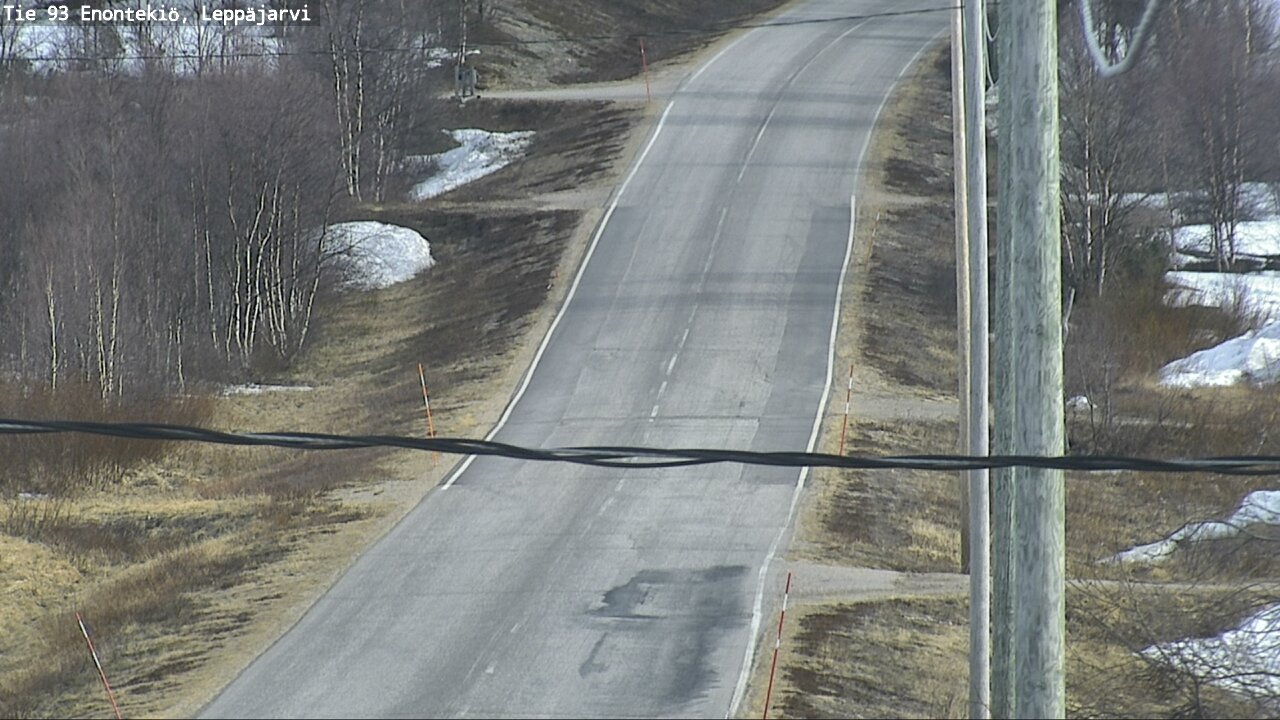 Weather Camera Image Road 93 Enontekiö, Leppäjärvi, Enontekiö, Lappi