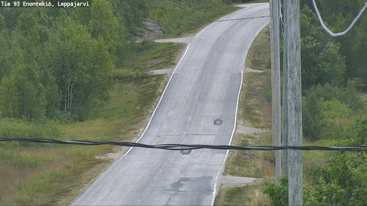 Weather Camera Image Road 93 Enontekiö, Leppäjärvi, Enontekiö, Lappi