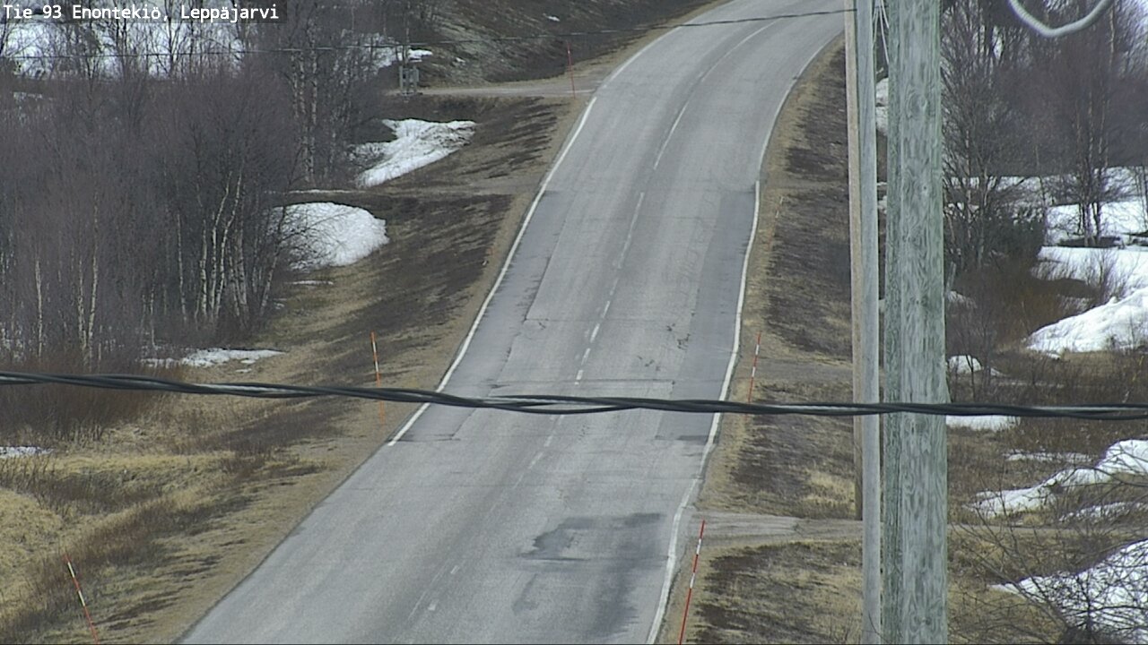 Weather Camera Image Road 93 Enontekiö, Leppäjärvi, Enontekiö, Lappi