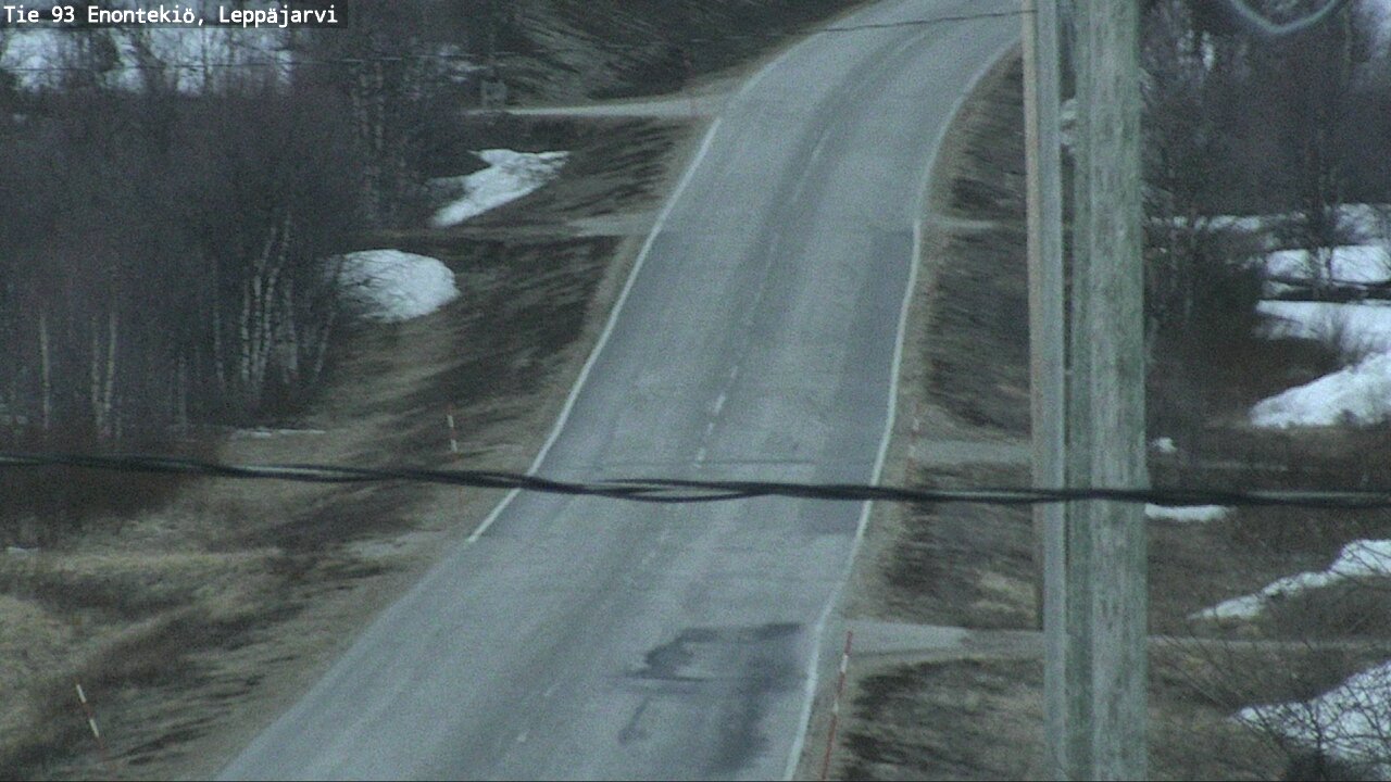 Weather Camera Image Väg 93 Enontekis, Leppäjärvi, Enontekiö, Lappi