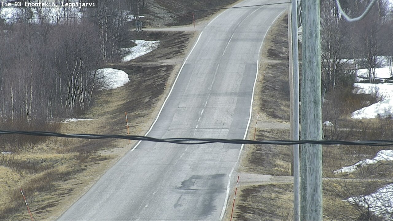 Weather Camera Image Road 93 Enontekiö, Leppäjärvi, Enontekiö, Lappi