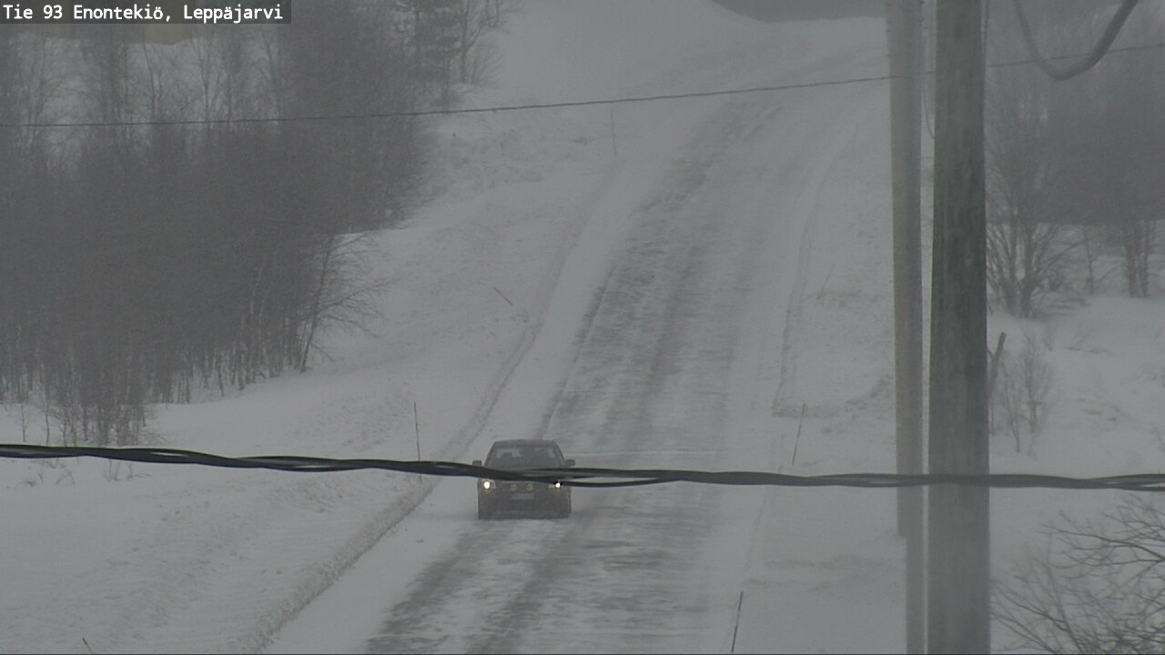Weather Camera Image Road 93 Enontekiö, Leppäjärvi, Enontekiö, Lappi