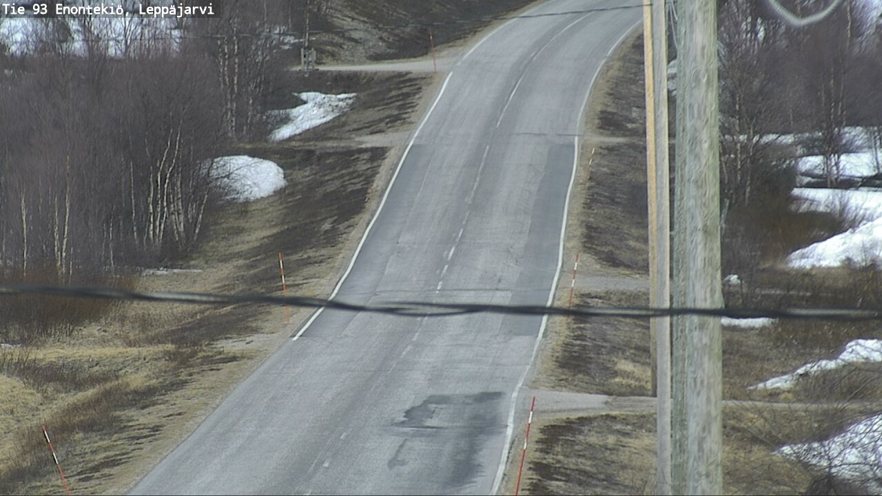 Weather Camera Image Road 93 Enontekiö, Leppäjärvi, Enontekiö, Lappi