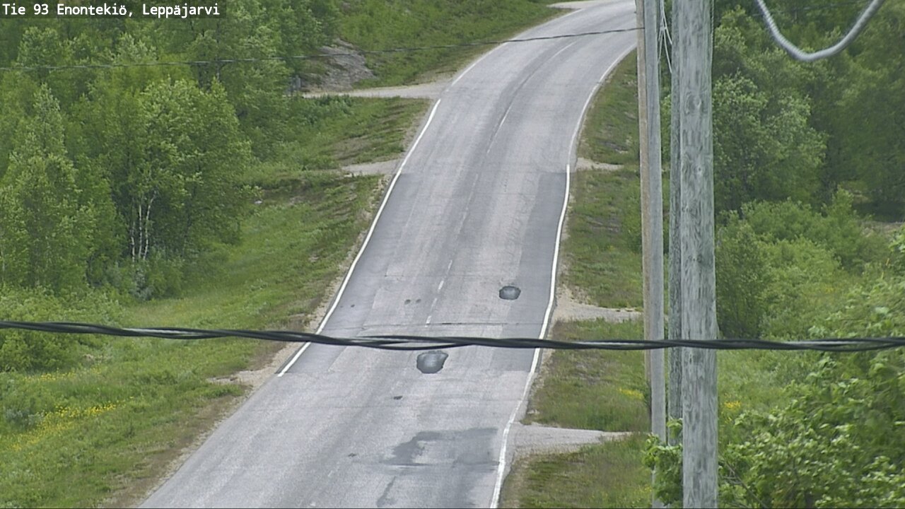Weather Camera Image Road 93 Enontekiö, Leppäjärvi, Enontekiö, Lappi