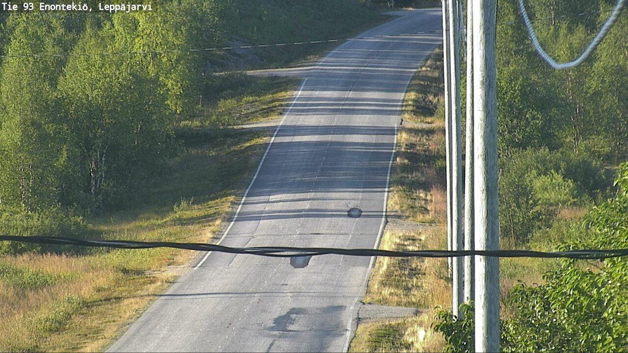 Weather Camera Image Road 93 Enontekiö, Leppäjärvi, Enontekiö, Lappi