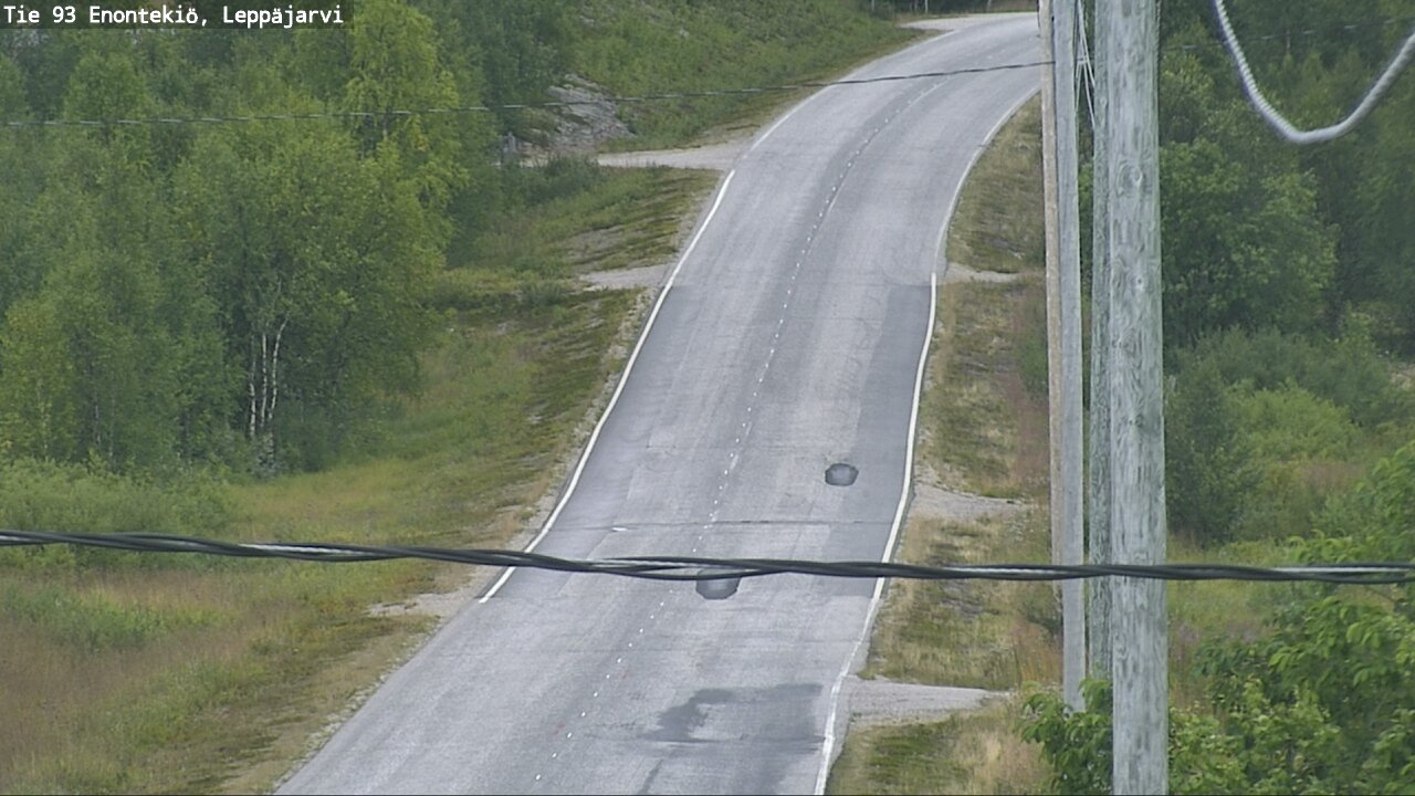 Weather Camera Image Road 93 Enontekiö, Leppäjärvi, Enontekiö, Lappi