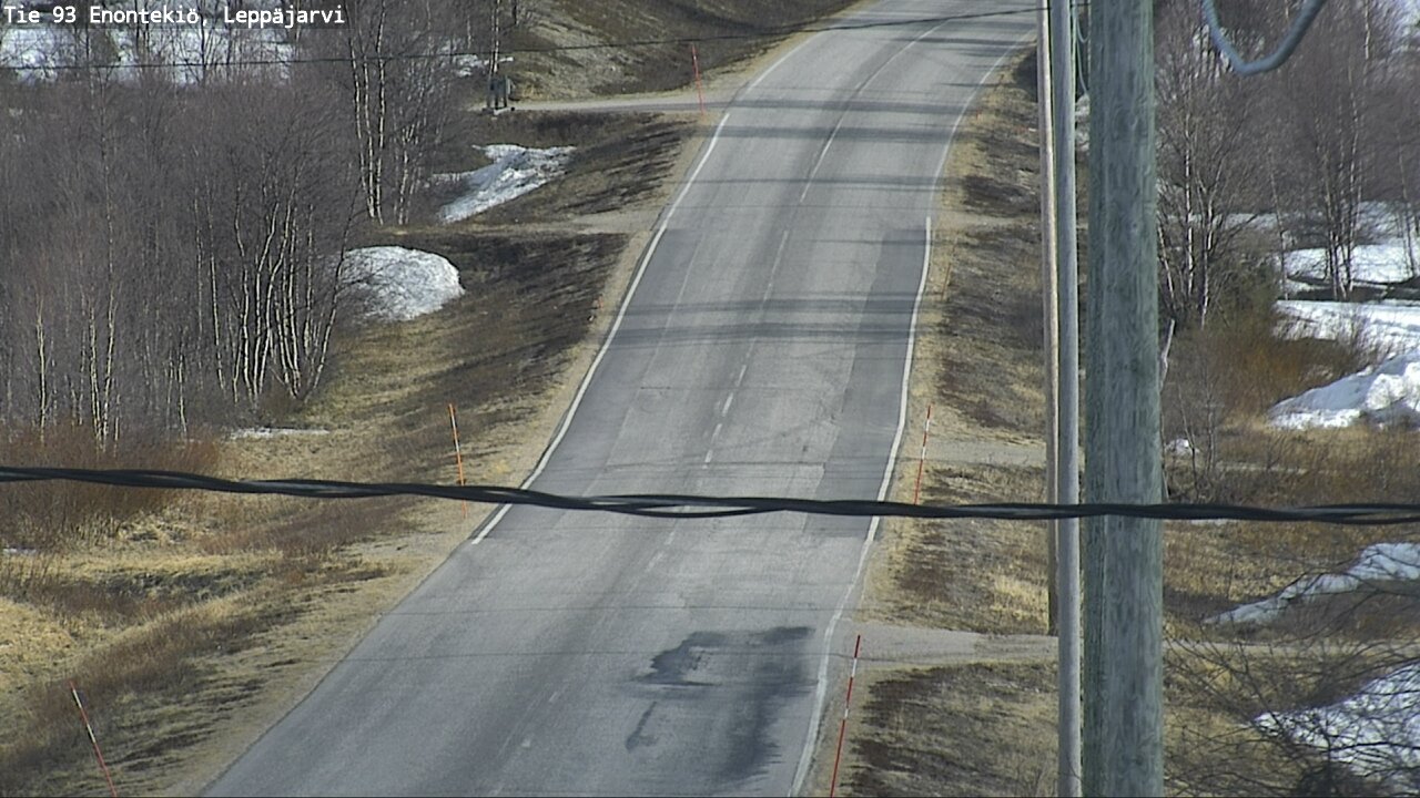 Weather Camera Image Road 93 Enontekiö, Leppäjärvi, Enontekiö, Lappi