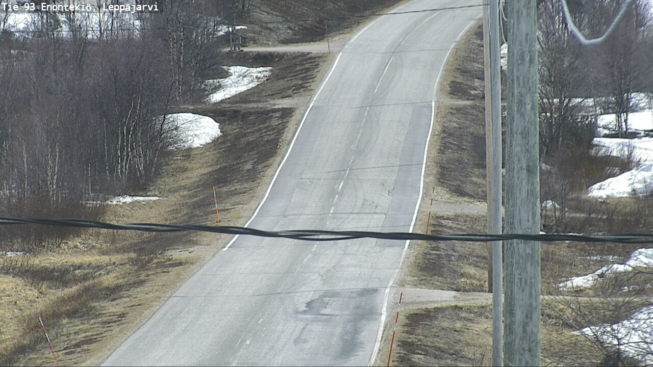 Weather Camera Image Road 93 Enontekiö, Leppäjärvi, Enontekiö, Lappi