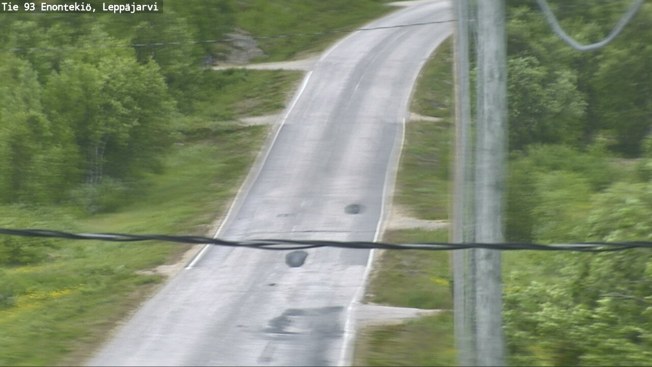 Weather Camera Image Väg 93 Enontekis, Leppäjärvi, Enontekiö, Lappi