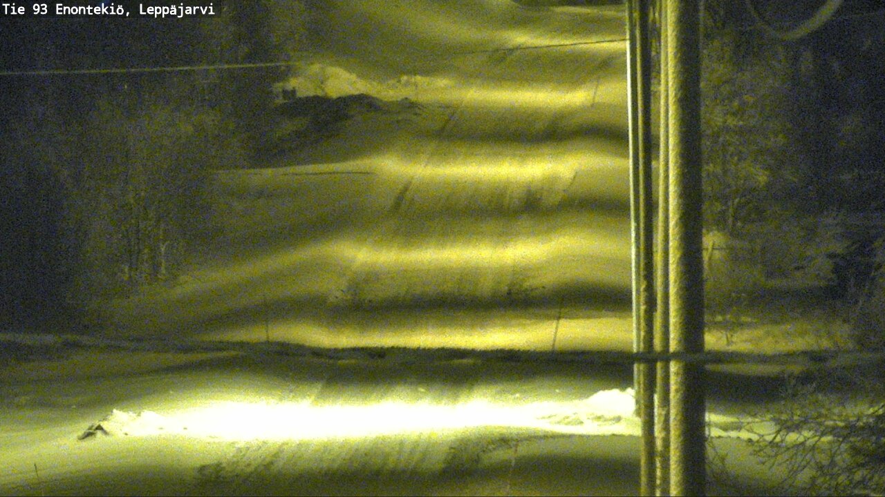 Weather Camera Image Väg 93 Enontekis, Leppäjärvi, Enontekiö, Lappi