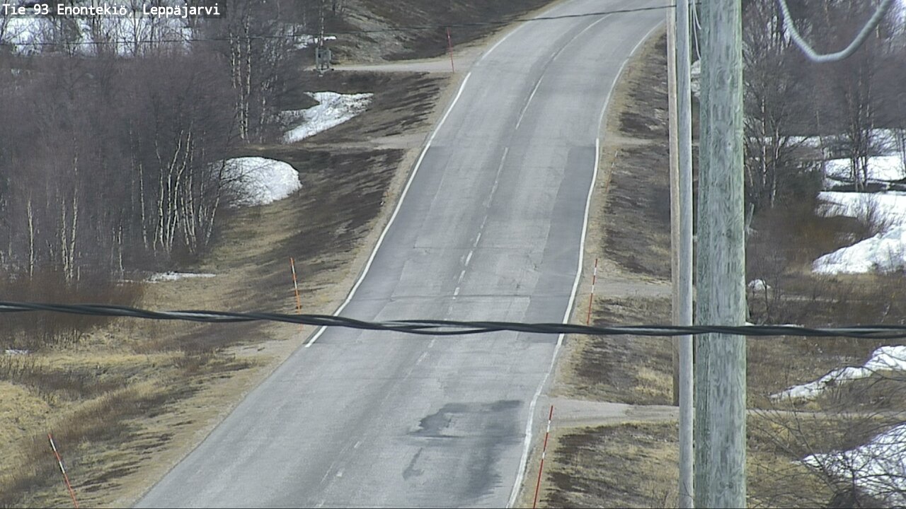 Weather Camera Image Road 93 Enontekiö, Leppäjärvi, Enontekiö, Lappi