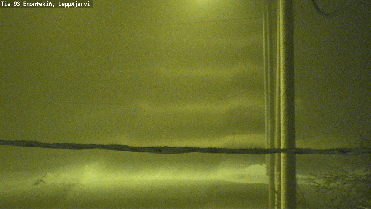 Weather Camera Image Väg 93 Enontekis, Leppäjärvi, Enontekiö, Lappi