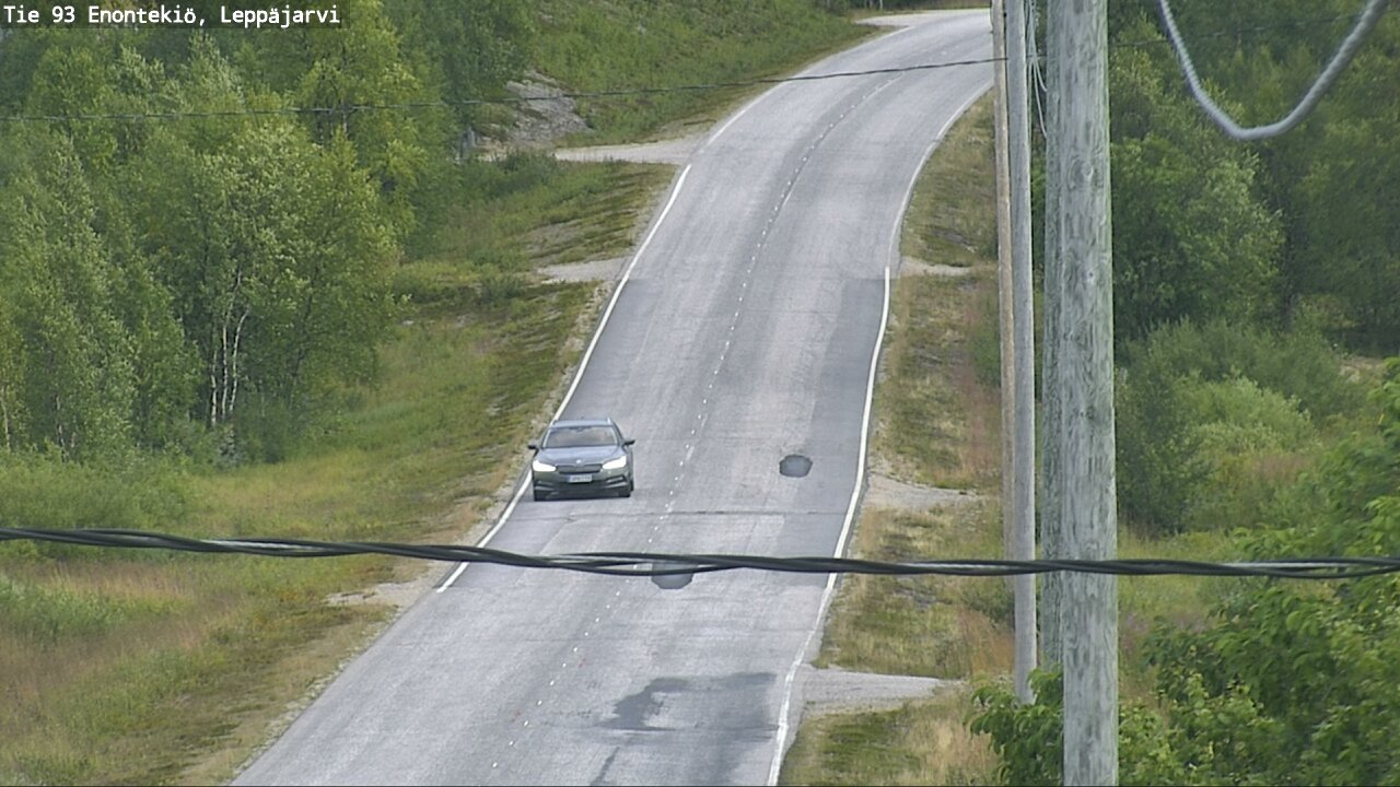 Weather Camera Image Road 93 Enontekiö, Leppäjärvi, Enontekiö, Lappi