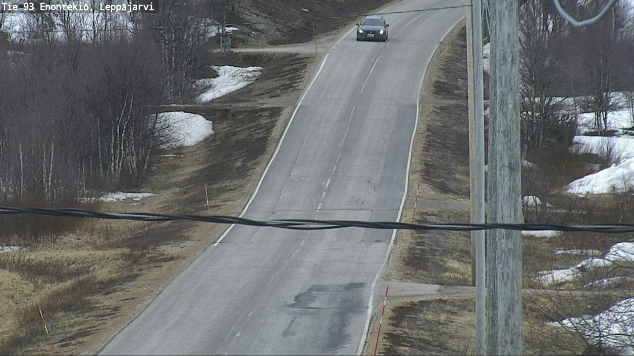 Weather Camera Image Road 93 Enontekiö, Leppäjärvi, Enontekiö, Lappi