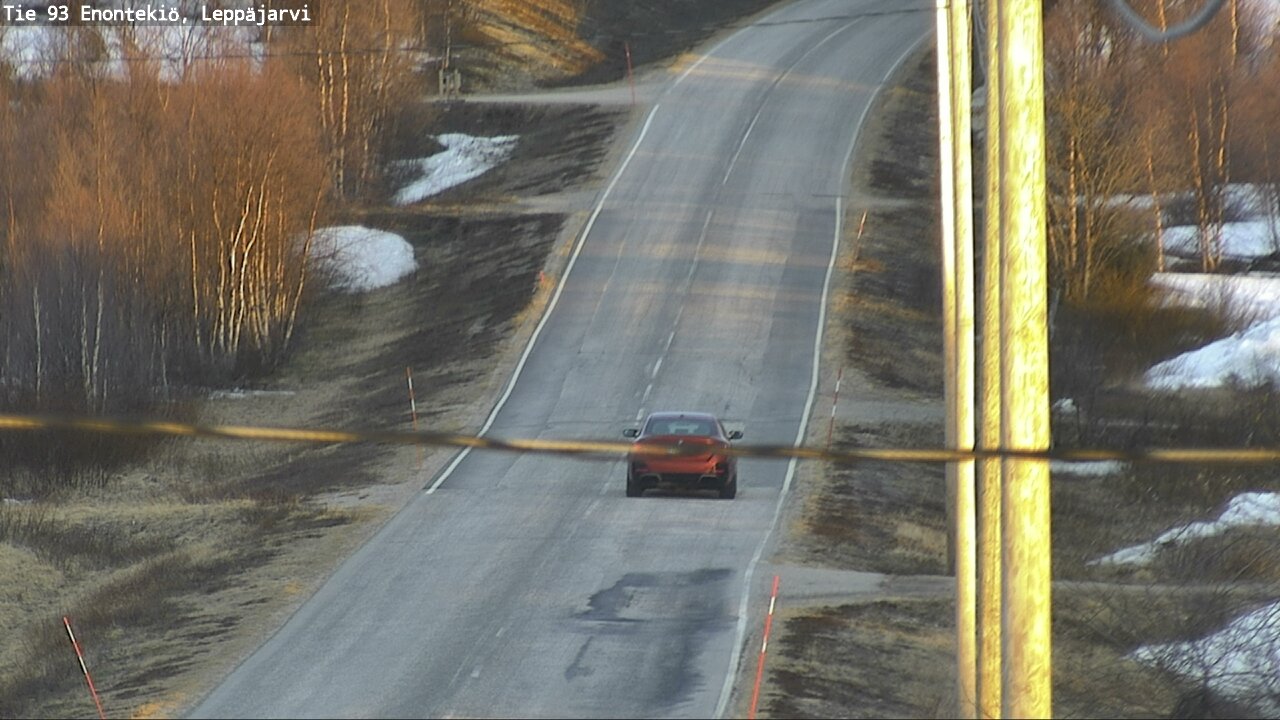 Weather Camera Image Road 93 Enontekiö, Leppäjärvi, Enontekiö, Lappi