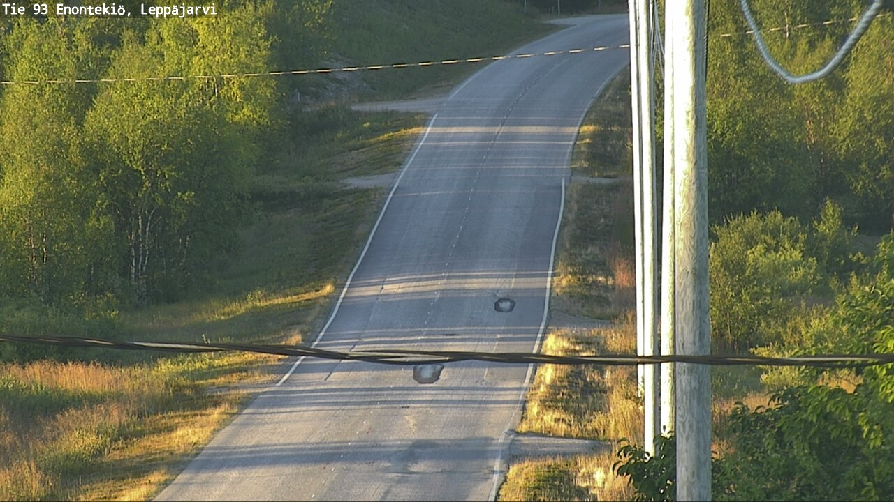 Weather Camera Image Road 93 Enontekiö, Leppäjärvi, Enontekiö, Lappi
