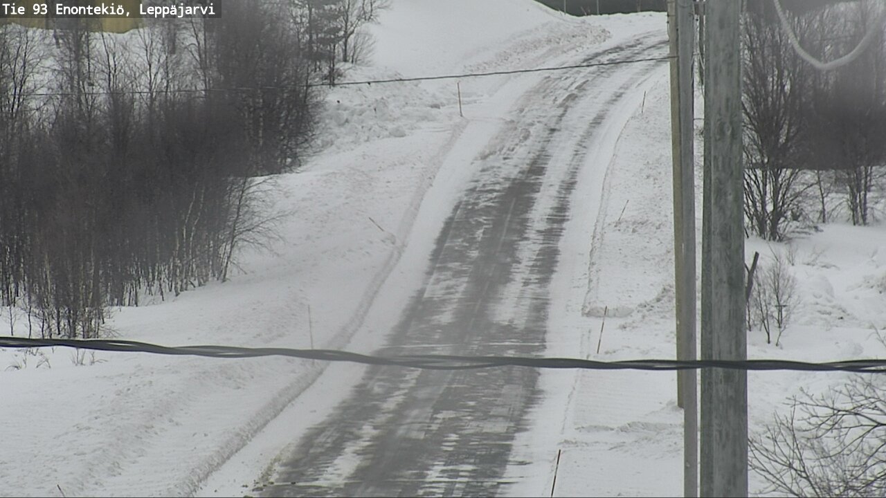 Weather Camera Image Road 93 Enontekiö, Leppäjärvi, Enontekiö, Lappi