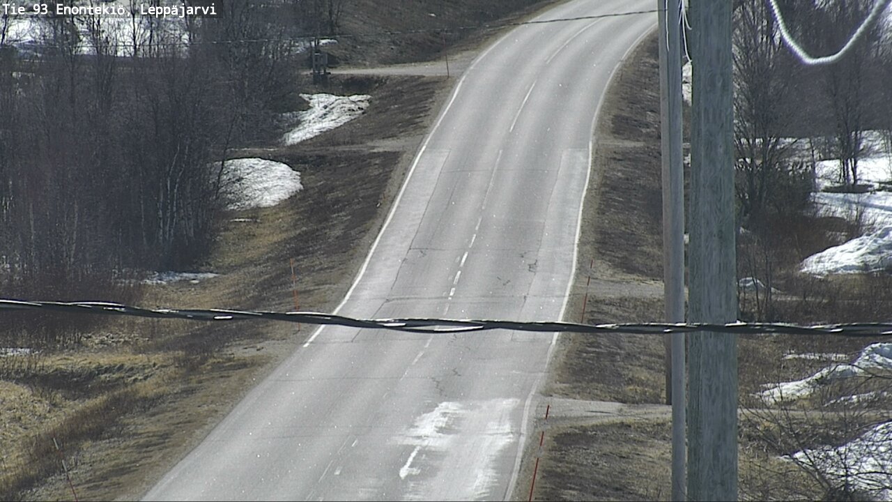 Weather Camera Image Road 93 Enontekiö, Leppäjärvi, Enontekiö, Lappi