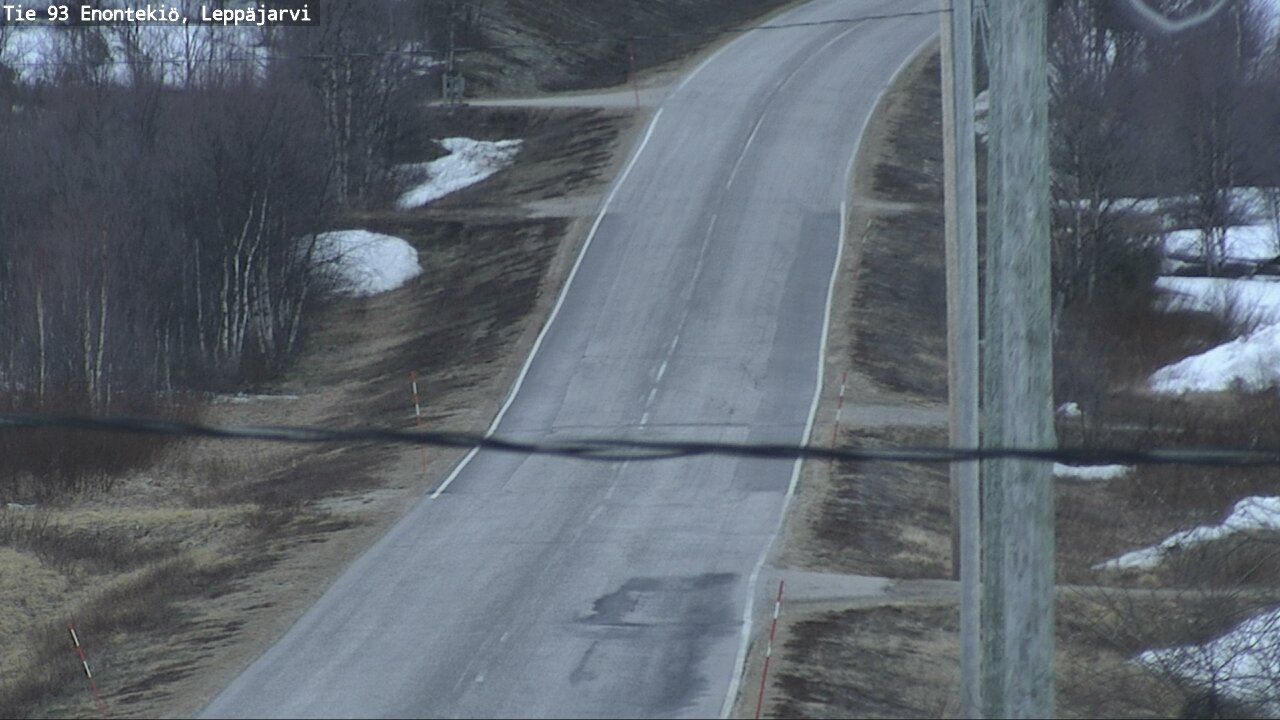 Weather Camera Image Väg 93 Enontekis, Leppäjärvi, Enontekiö, Lappi