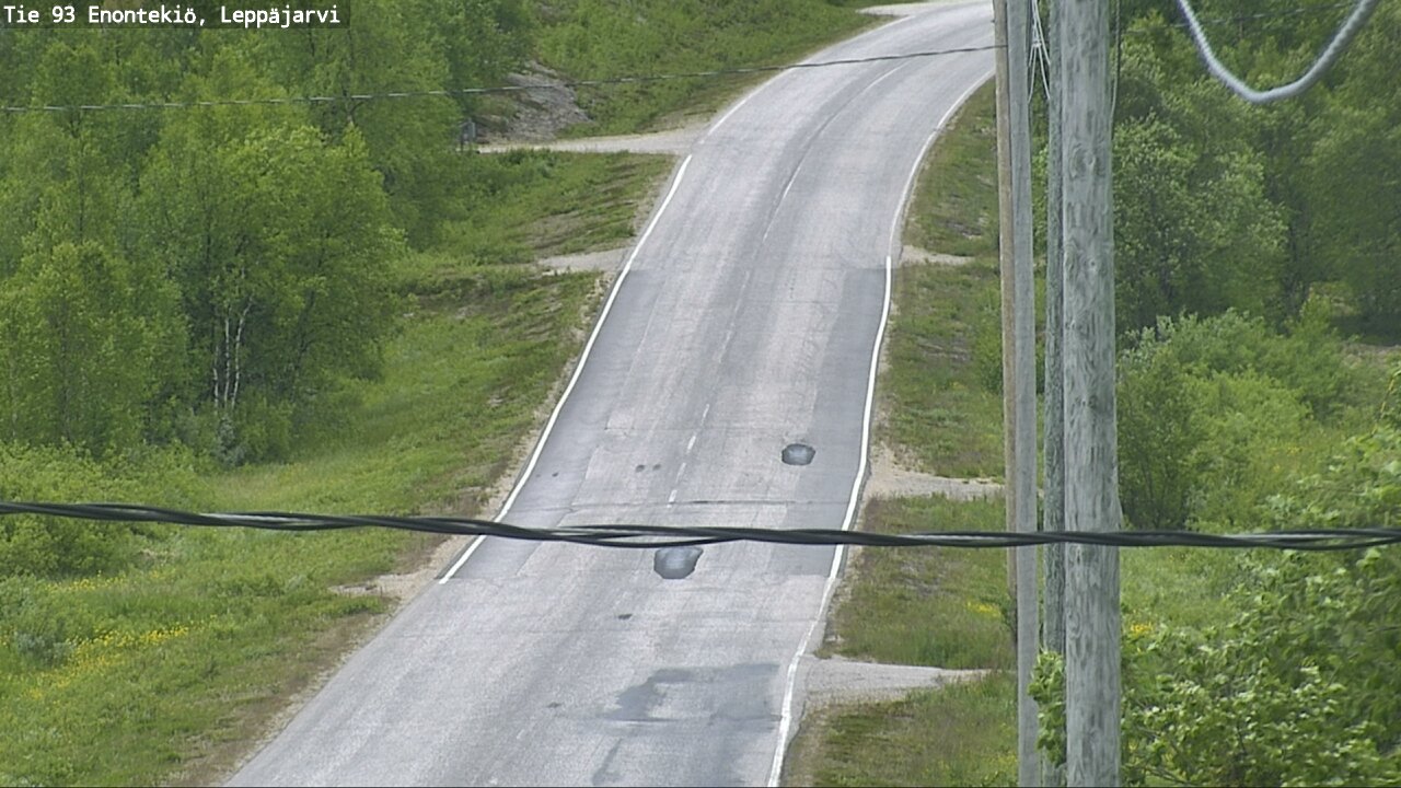 Weather Camera Image Road 93 Enontekiö, Leppäjärvi, Enontekiö, Lappi