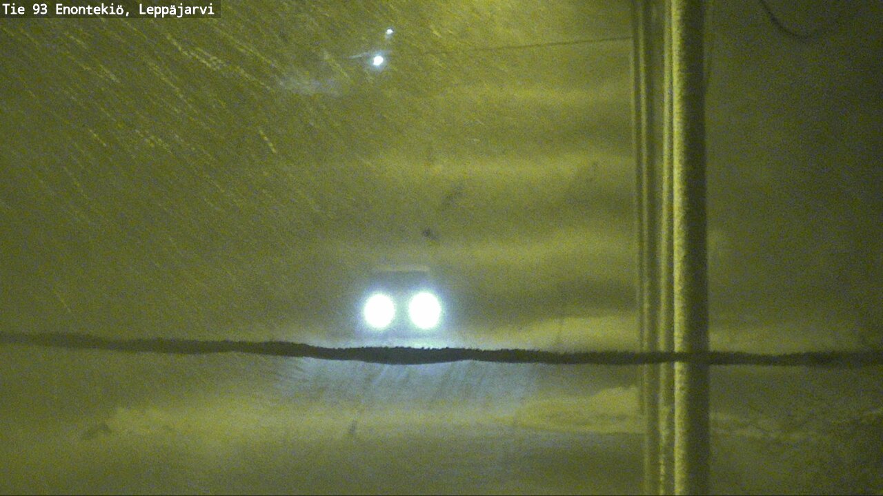 Weather Camera Image Väg 93 Enontekis, Leppäjärvi, Enontekiö, Lappi