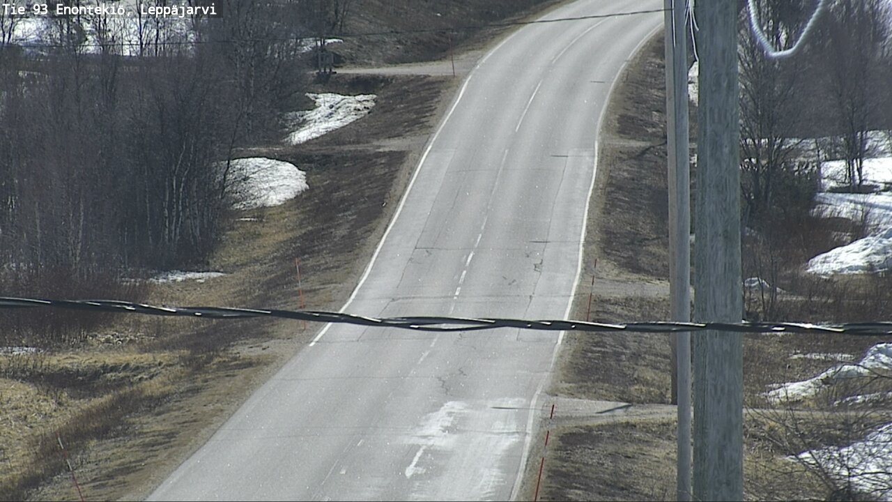 Weather Camera Image Road 93 Enontekiö, Leppäjärvi, Enontekiö, Lappi