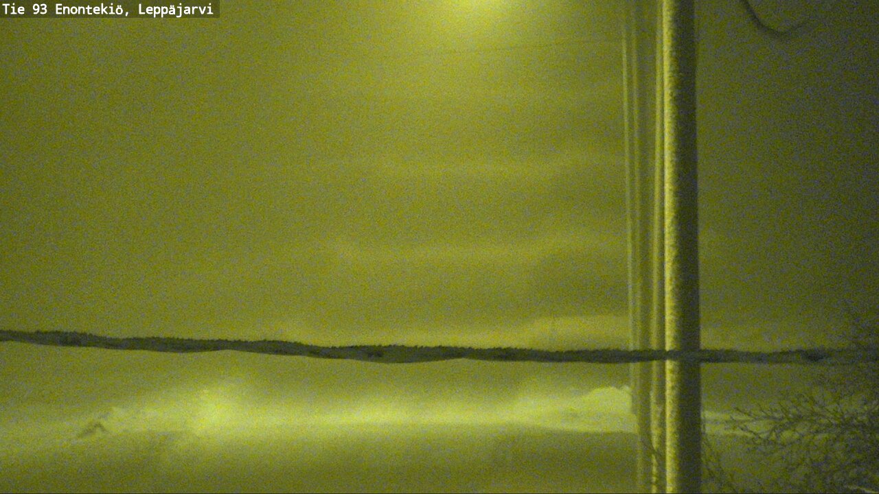 Weather Camera Image Väg 93 Enontekis, Leppäjärvi, Enontekiö, Lappi