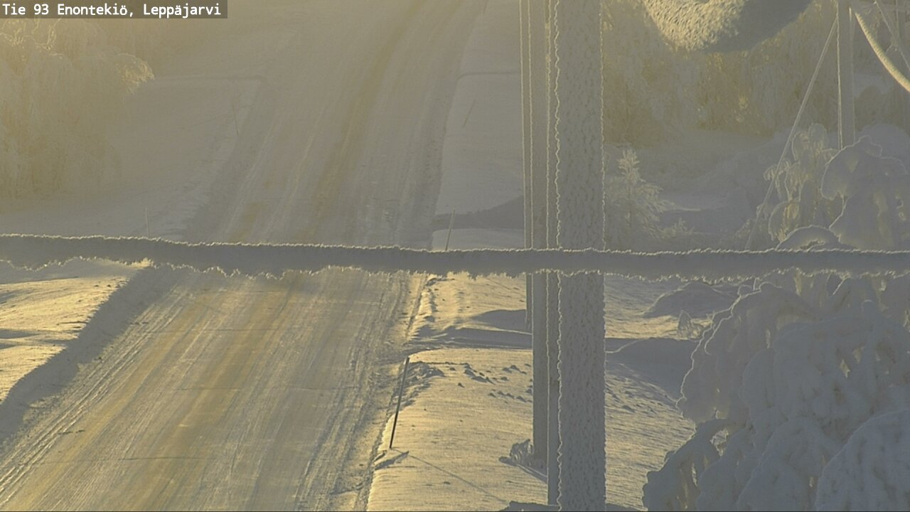 Weather Camera Image Road 93 Enontekiö, Leppäjärvi, Enontekiö, Lappi