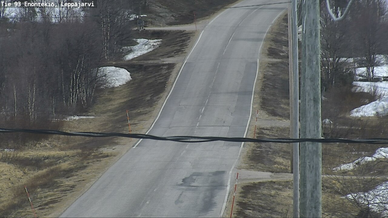 Weather Camera Image Road 93 Enontekiö, Leppäjärvi, Enontekiö, Lappi