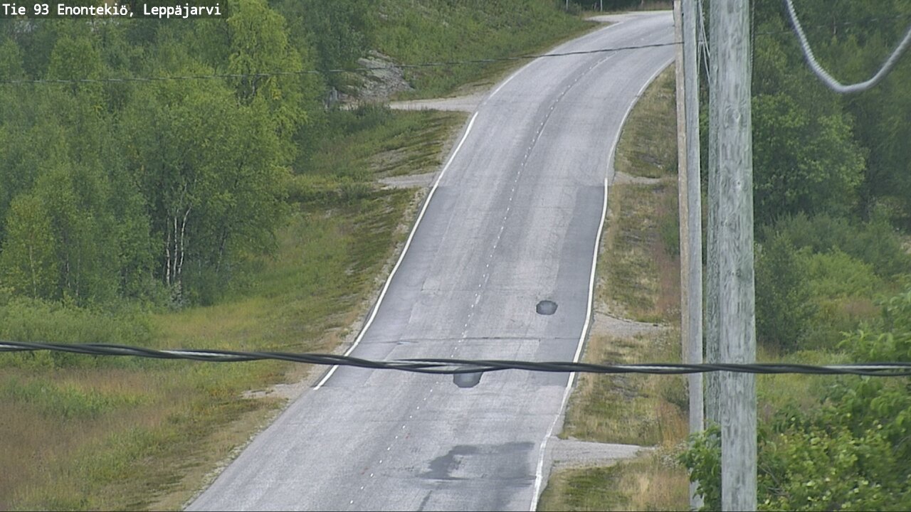 Weather Camera Image Road 93 Enontekiö, Leppäjärvi, Enontekiö, Lappi