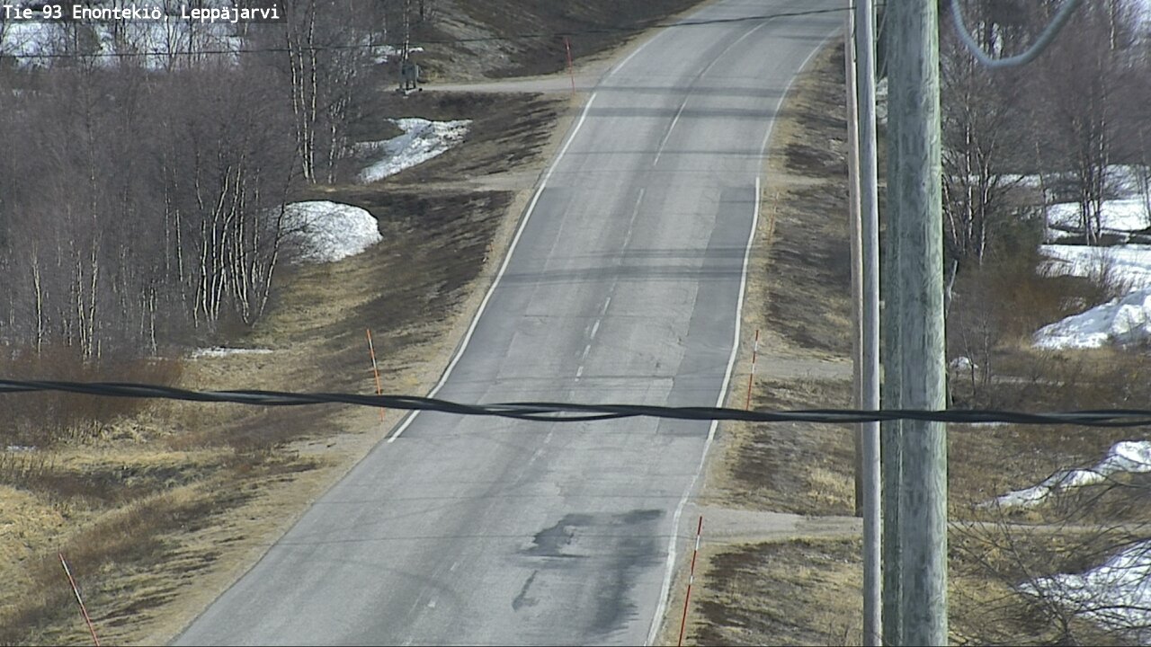Weather Camera Image Road 93 Enontekiö, Leppäjärvi, Enontekiö, Lappi
