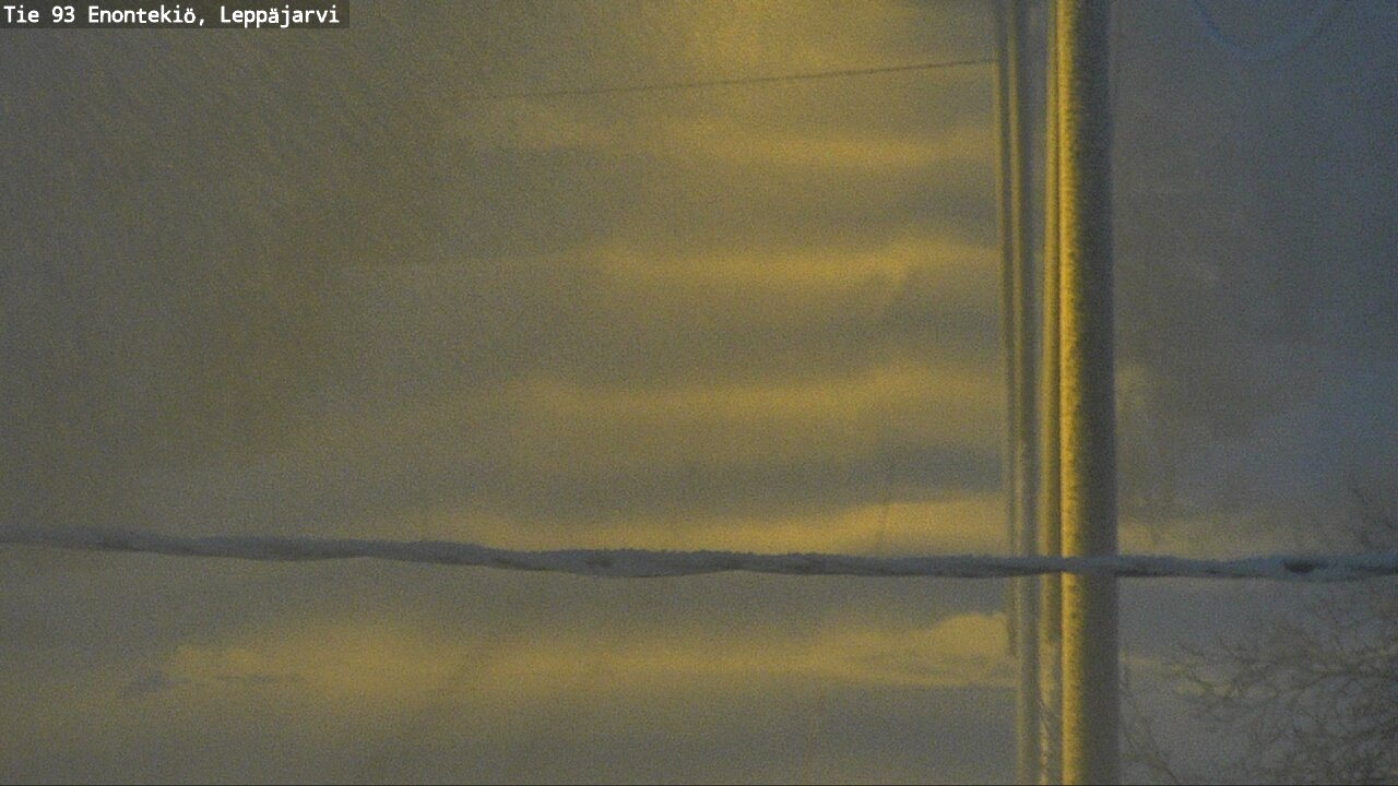 Weather Camera Image Väg 93 Enontekis, Leppäjärvi, Enontekiö, Lappi