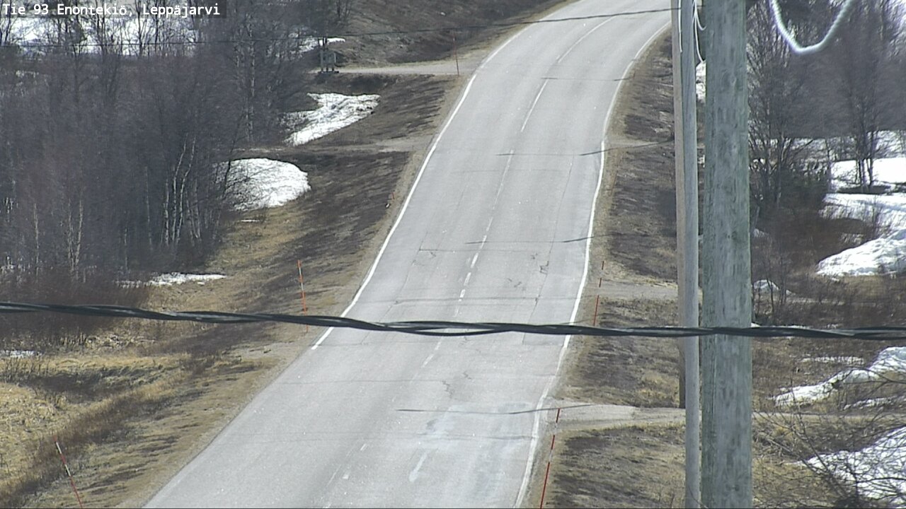 Weather Camera Image Road 93 Enontekiö, Leppäjärvi, Enontekiö, Lappi