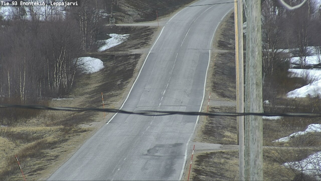 Weather Camera Image Road 93 Enontekiö, Leppäjärvi, Enontekiö, Lappi