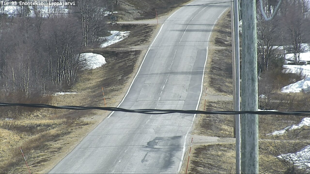 Weather Camera Image Road 93 Enontekiö, Leppäjärvi, Enontekiö, Lappi