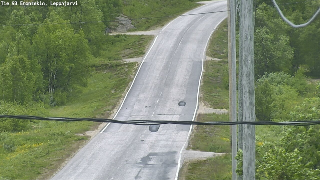 Weather Camera Image Väg 93 Enontekis, Leppäjärvi, Enontekiö, Lappi