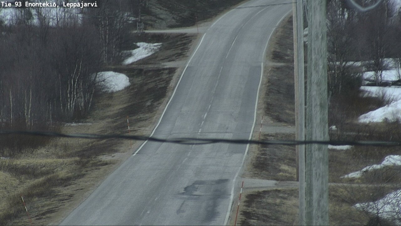 Weather Camera Image Road 93 Enontekiö, Leppäjärvi, Enontekiö, Lappi