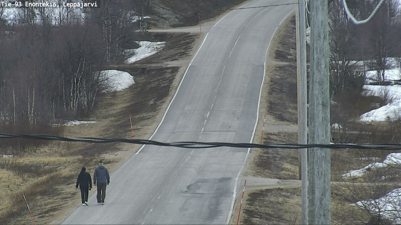 Weather Camera Image Road 93 Enontekiö, Leppäjärvi, Enontekiö, Lappi