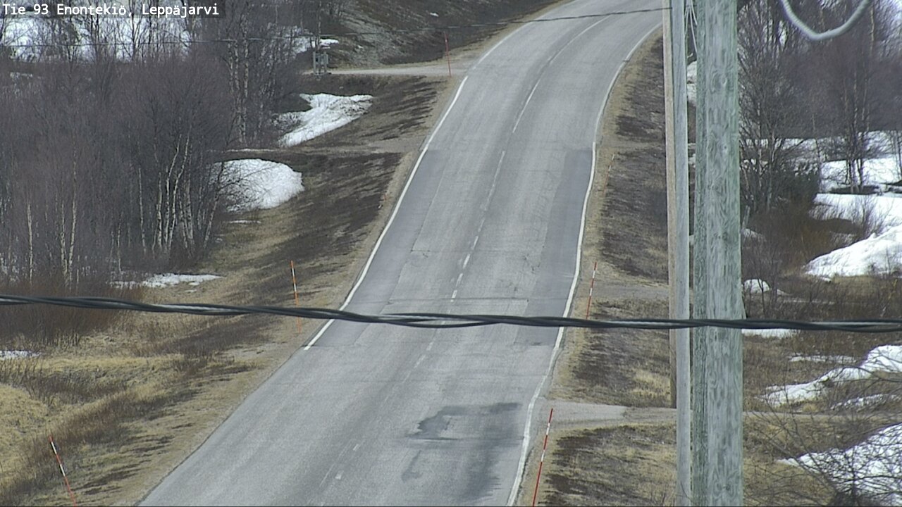 Weather Camera Image Road 93 Enontekiö, Leppäjärvi, Enontekiö, Lappi