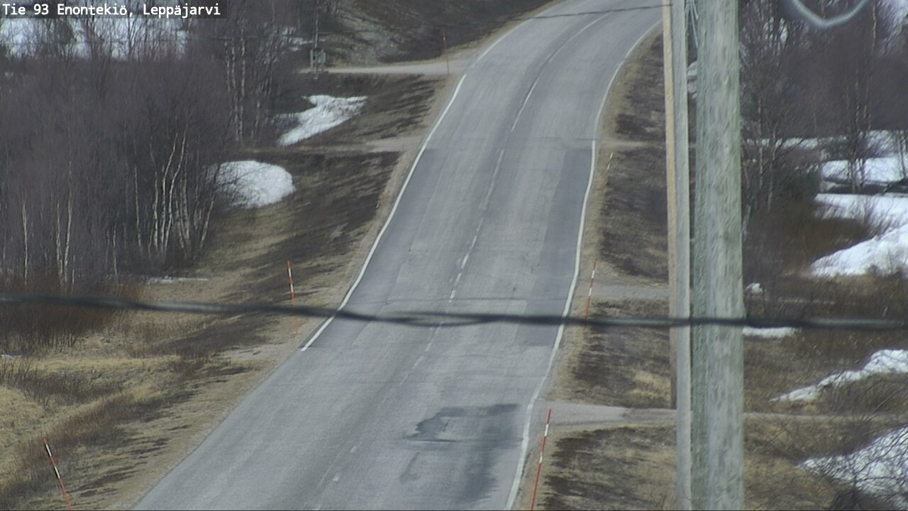 Weather Camera Image Road 93 Enontekiö, Leppäjärvi, Enontekiö, Lappi