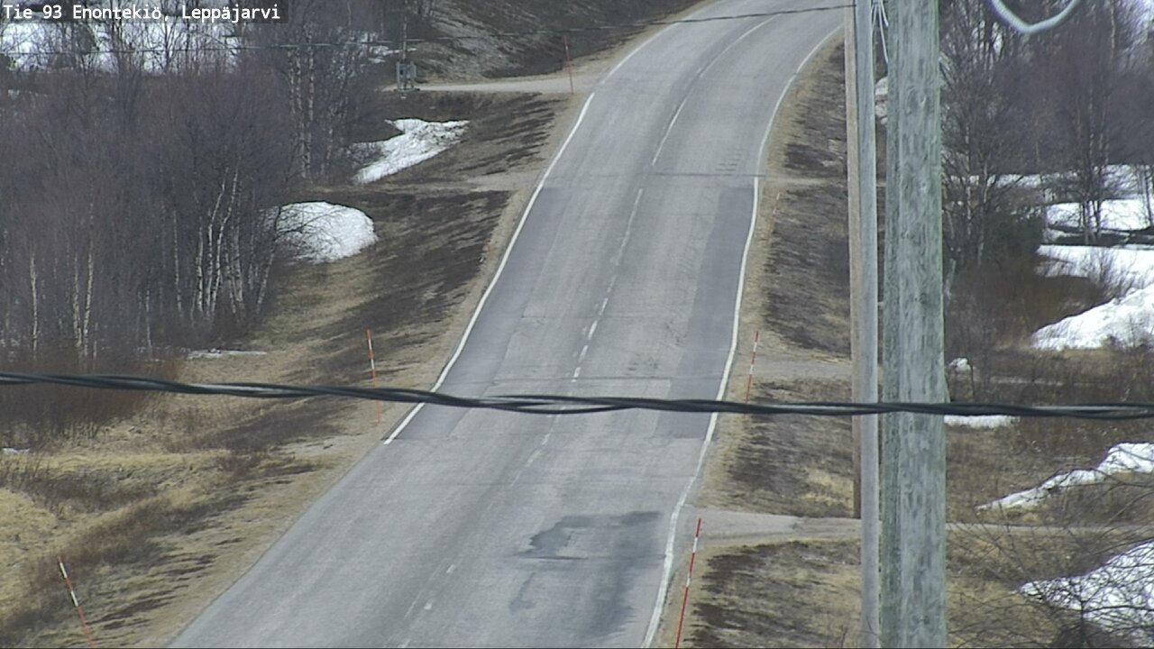 Weather Camera Image Väg 93 Enontekis, Leppäjärvi, Enontekiö, Lappi