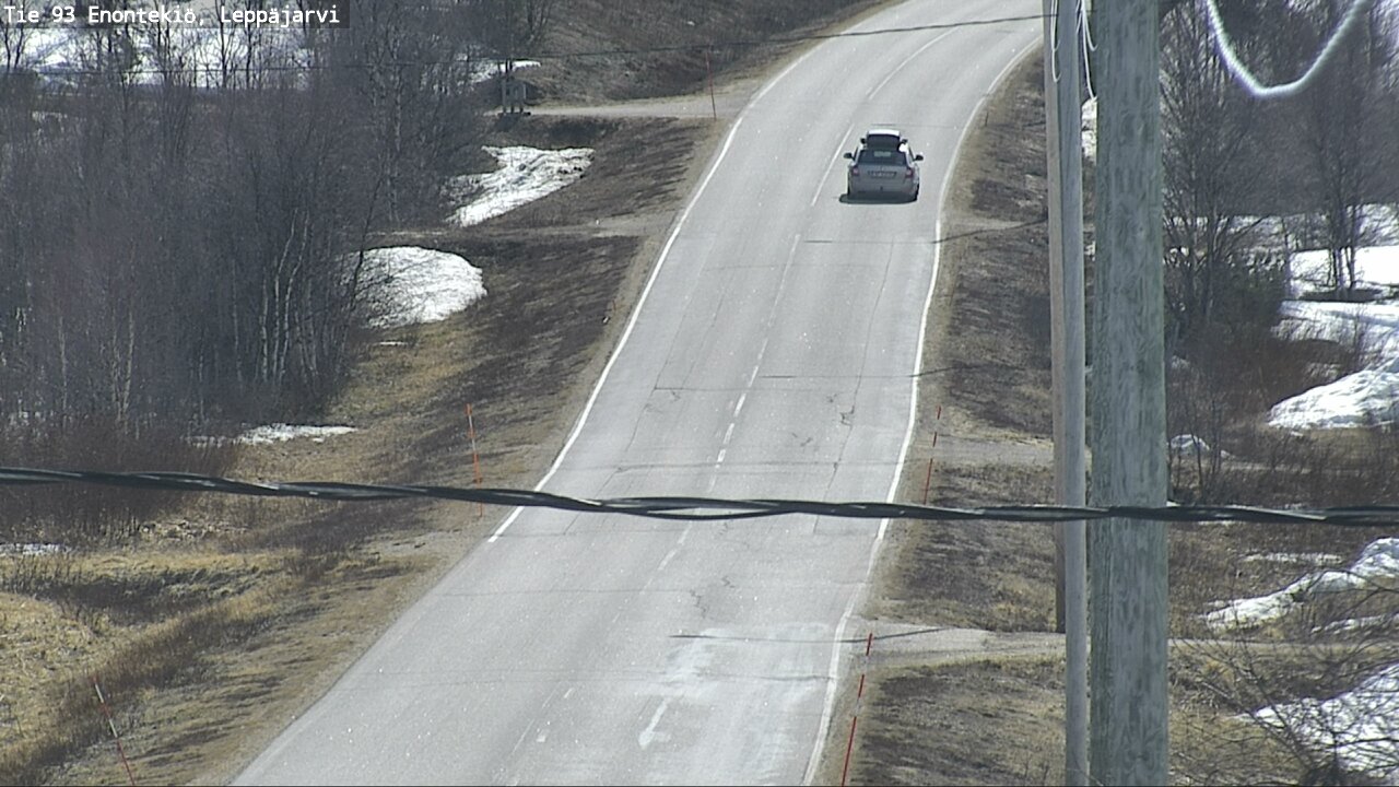 Weather Camera Image Road 93 Enontekiö, Leppäjärvi, Enontekiö, Lappi