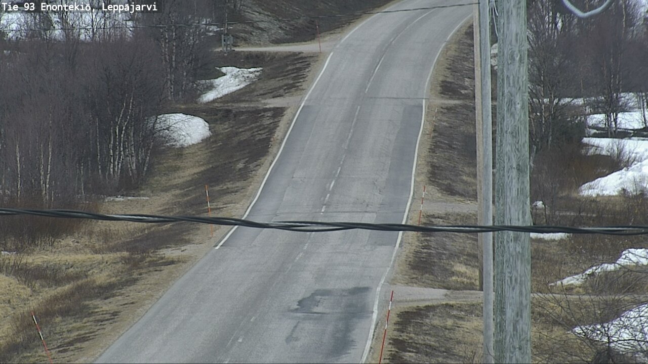 Weather Camera Image Road 93 Enontekiö, Leppäjärvi, Enontekiö, Lappi