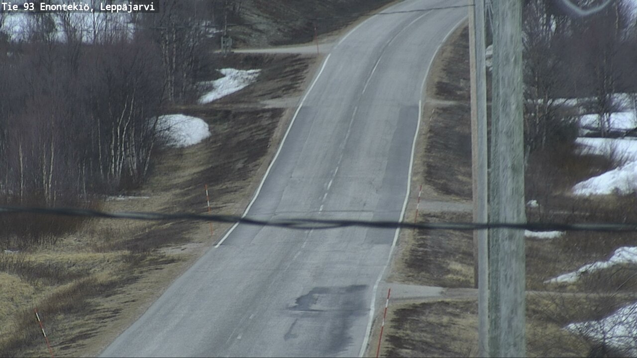 Weather Camera Image Väg 93 Enontekis, Leppäjärvi, Enontekiö, Lappi