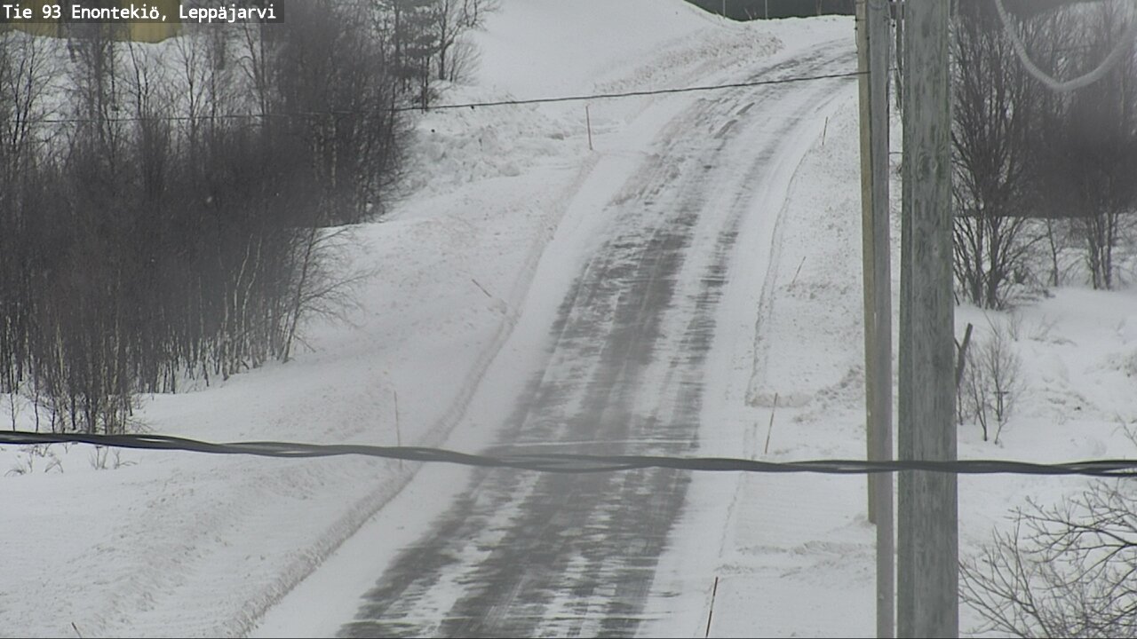 Weather Camera Image Road 93 Enontekiö, Leppäjärvi, Enontekiö, Lappi