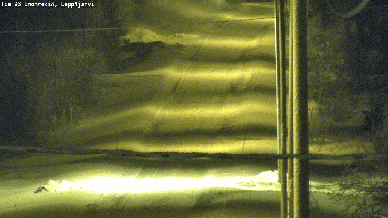 Weather Camera Image Väg 93 Enontekis, Leppäjärvi, Enontekiö, Lappi