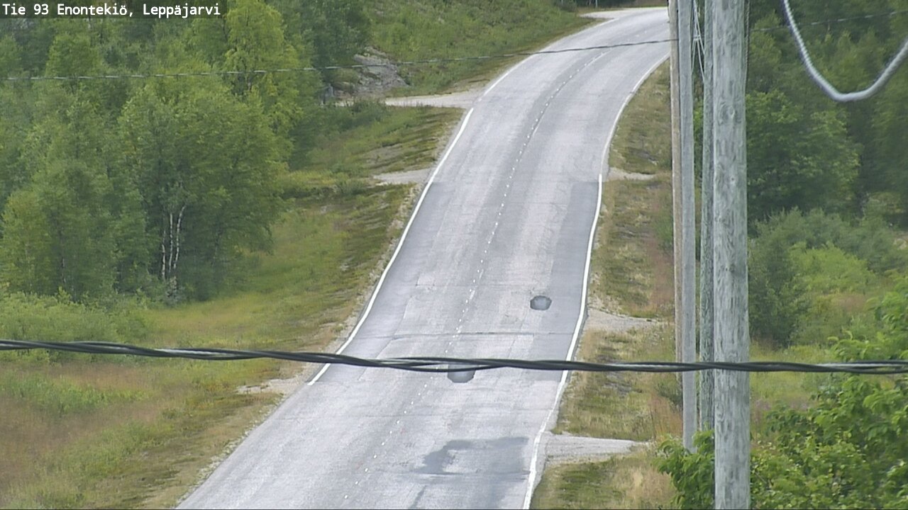 Weather Camera Image Road 93 Enontekiö, Leppäjärvi, Enontekiö, Lappi